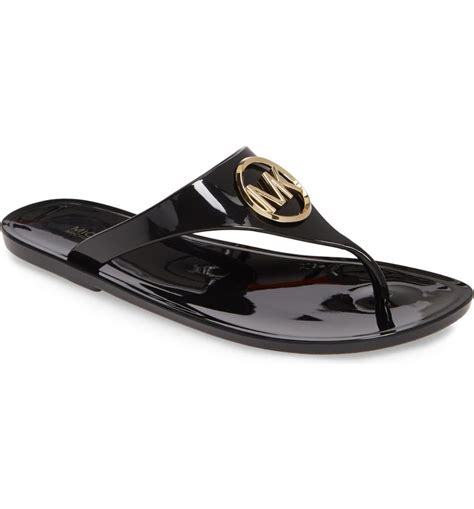 michael kors flip flops|michael kors jelly flip flops.